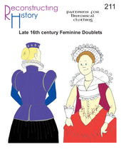 Load image into Gallery viewer, RH211 — Elizabethan Feminine Doublet sewing pattern
