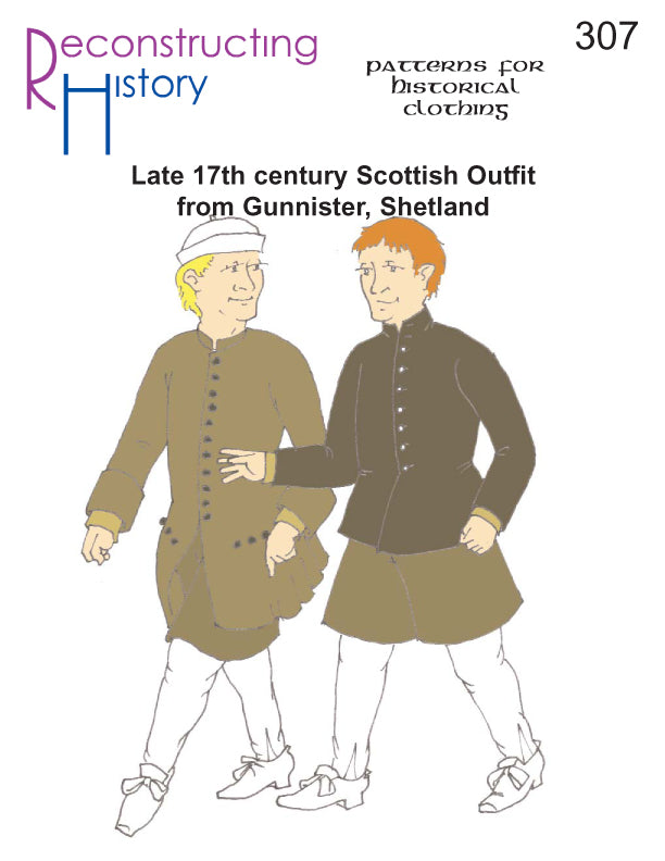 RH307 — 17th century Scottish Man's Outfit from Gunnister Shetland sewing pattern