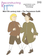 Load image into Gallery viewer, RH310 — 17th century Irish Tawnamore Outfit sewing pattern
