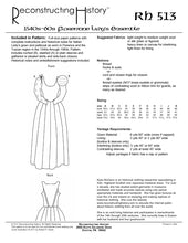 Load image into Gallery viewer, Back cover of our sewing pattern RH513, Florentine Lady&#39;s Oufit
