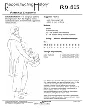 Load image into Gallery viewer, RH813 — Regency Trowsers sewing pattern
