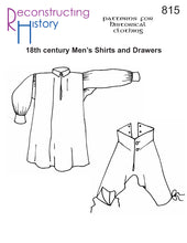 Load image into Gallery viewer, Front cover for RH815 - Men&#39;s Shirts &amp; Drawers sewing pattern, which makes underwear for the American War of Independence, Georgian, and Regency periods.
