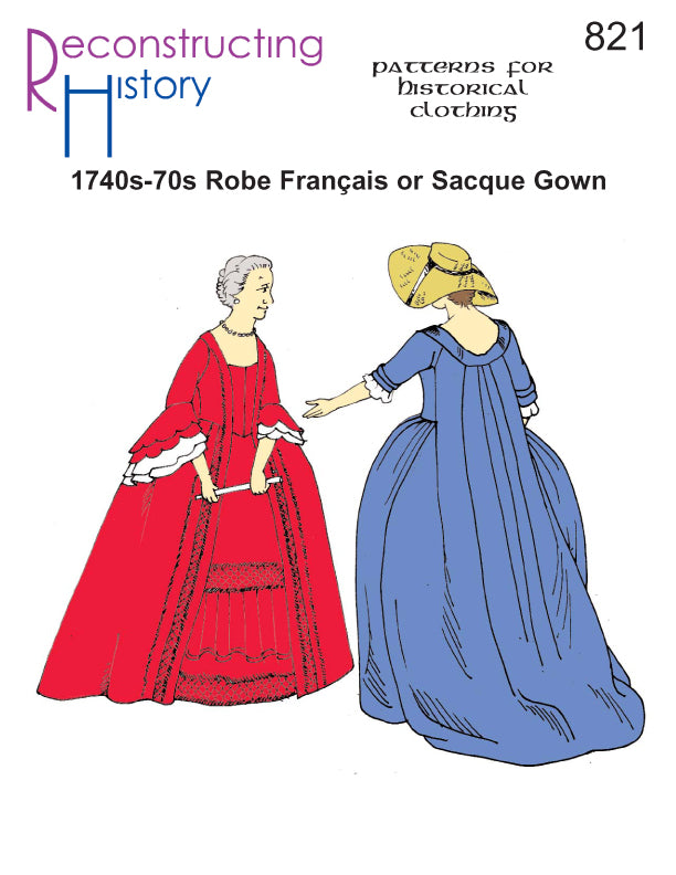 RH821 — Sacque or Robe Français sewing pattern