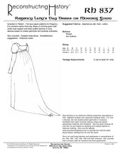Load image into Gallery viewer, RH837 — Regency Morning Dress sewing pattern
