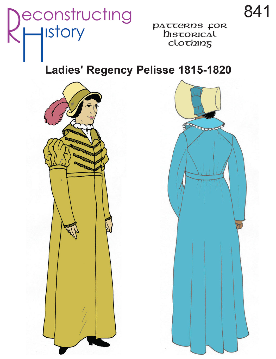 RH841 — Regency Ladies' Pelisse circa 1815-20 sewing pattern