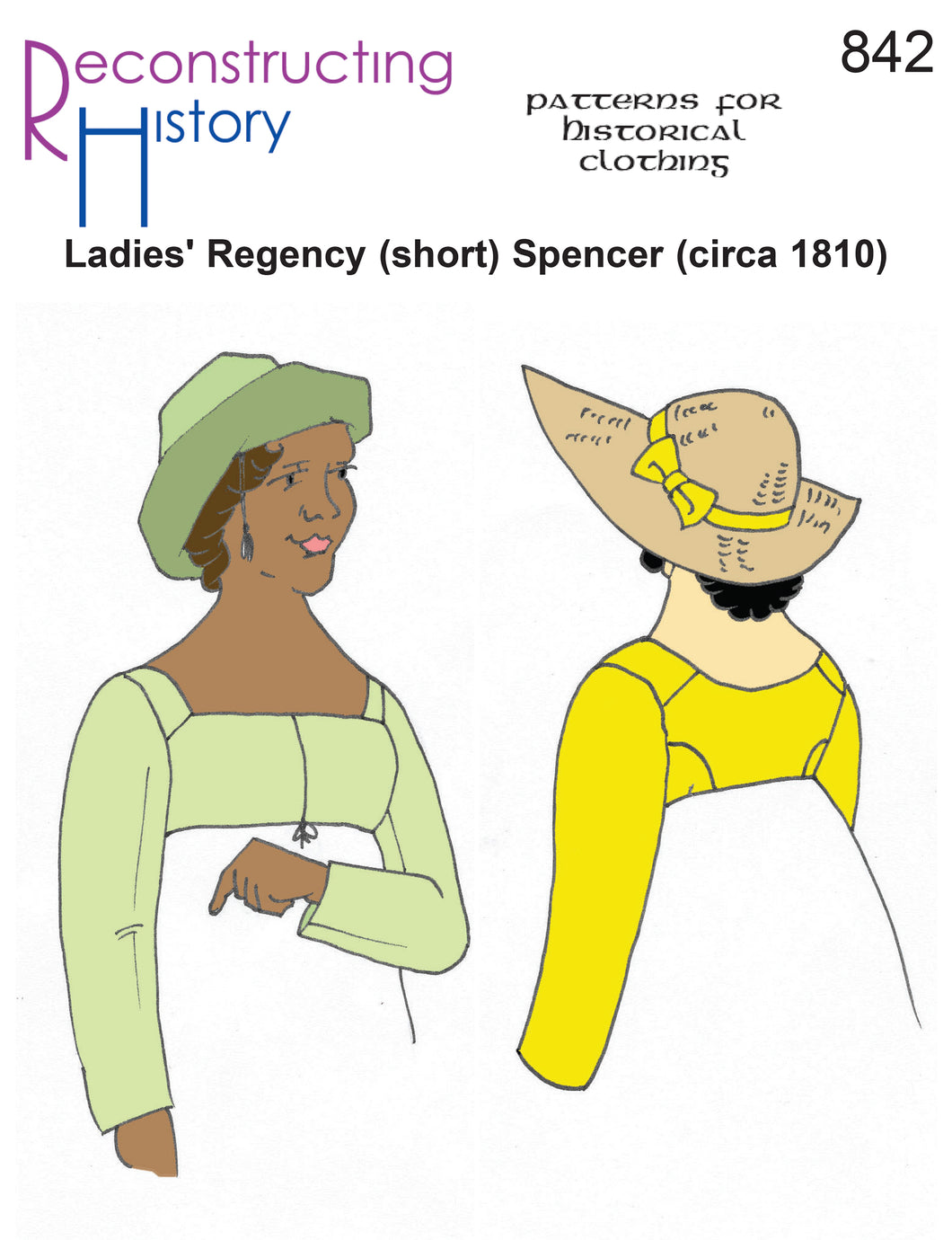 RH842 — Regency Ladies' (short) Spencer Jacket (circa 1810) sewing pattern