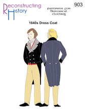 Load image into Gallery viewer, RH903 — 1840s Dress Coat sewing pattern
