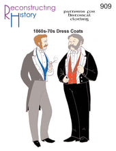 Load image into Gallery viewer, RH909 — 1860s-1870s Dress Coat or Tailcoat sewing pattern
