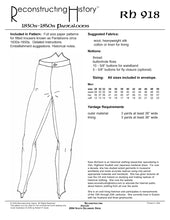 Load image into Gallery viewer, RH918 — 1830s-50s Pantaloons sewing pattern
