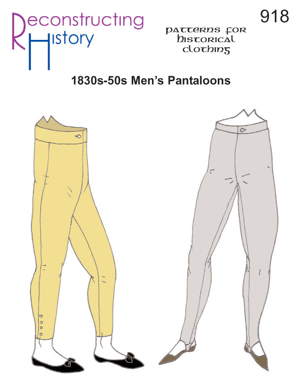 RH918 — 1830s-50s Pantaloons sewing pattern
