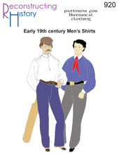 Load image into Gallery viewer, RH920 — Early 19thc Men&#39;s Shirts sewing pattern
