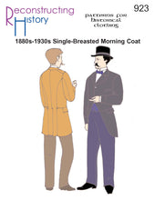 Load image into Gallery viewer, RH923 — 1880s-1930s Single-Breasted Morning Coat sewing pattern
