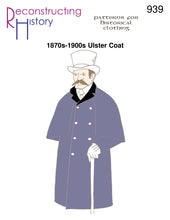 Load image into Gallery viewer, RH939 — Gentleman&#39;s Victorian Ulster Top Coat sewing pattern
