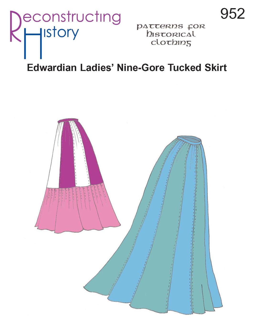 RH952 — Ladies' Edwardian Nine-Gore Skirt sewing pattern