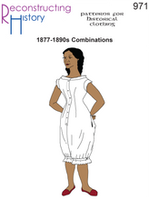 Load image into Gallery viewer, RH971 — Victorian Women&#39;s Combinations Underwear sewing pattern
