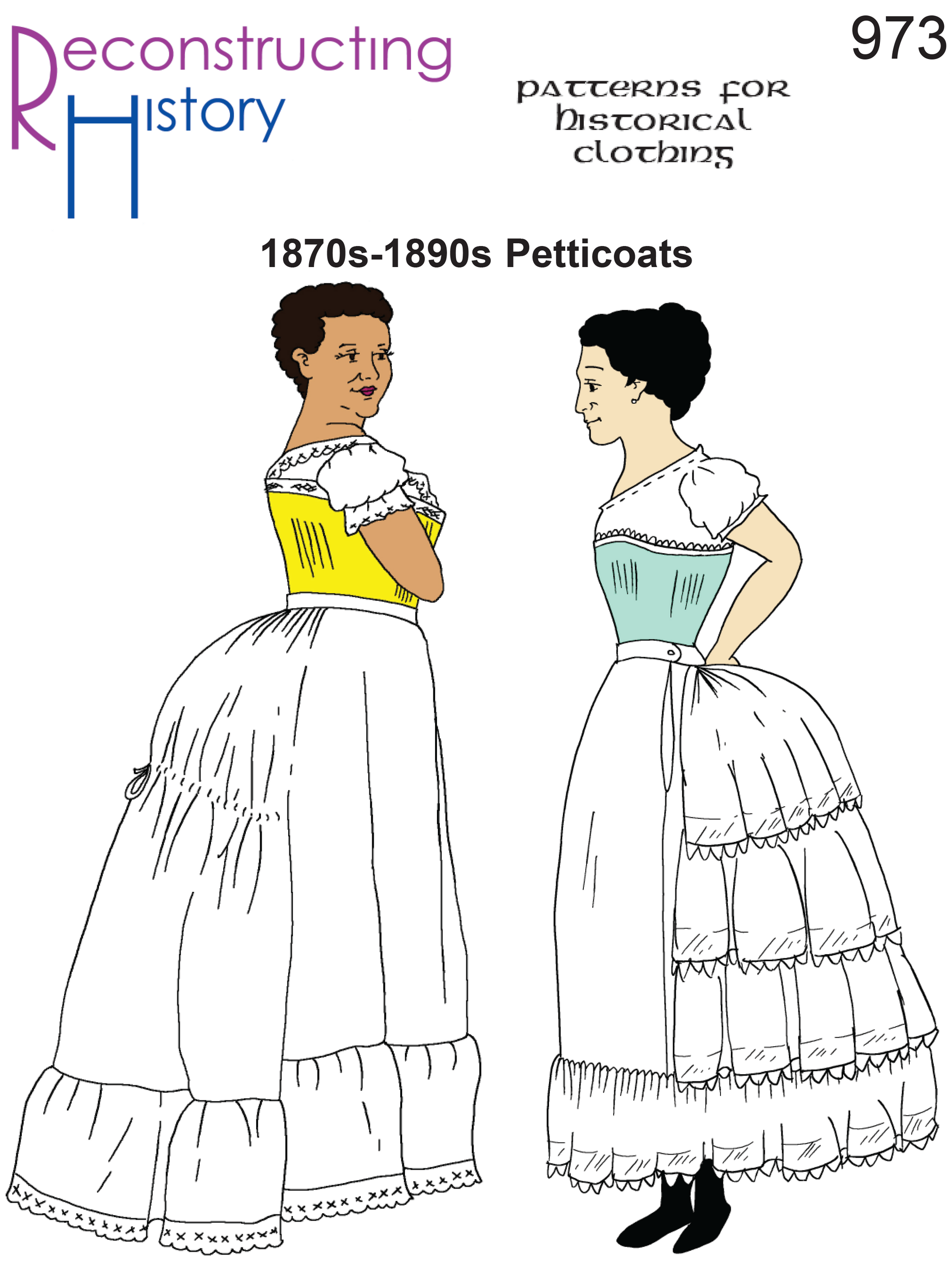 RH973 — Late Victorian (1870s-1890s) Petticoats sewing pattern – Reconstructing History RH973 — Late Victorian (1870s-1890s) Petticoats sewing pattern – Reconstructing History