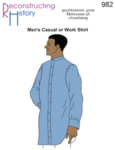 Load image into Gallery viewer, RH982 — Men&#39;s Casual and Work Shirts sewing pattern
