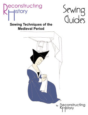 Cover of our Medieval Sewing Guide, a tutorial of stitches and sewing techniques of the Medieval period